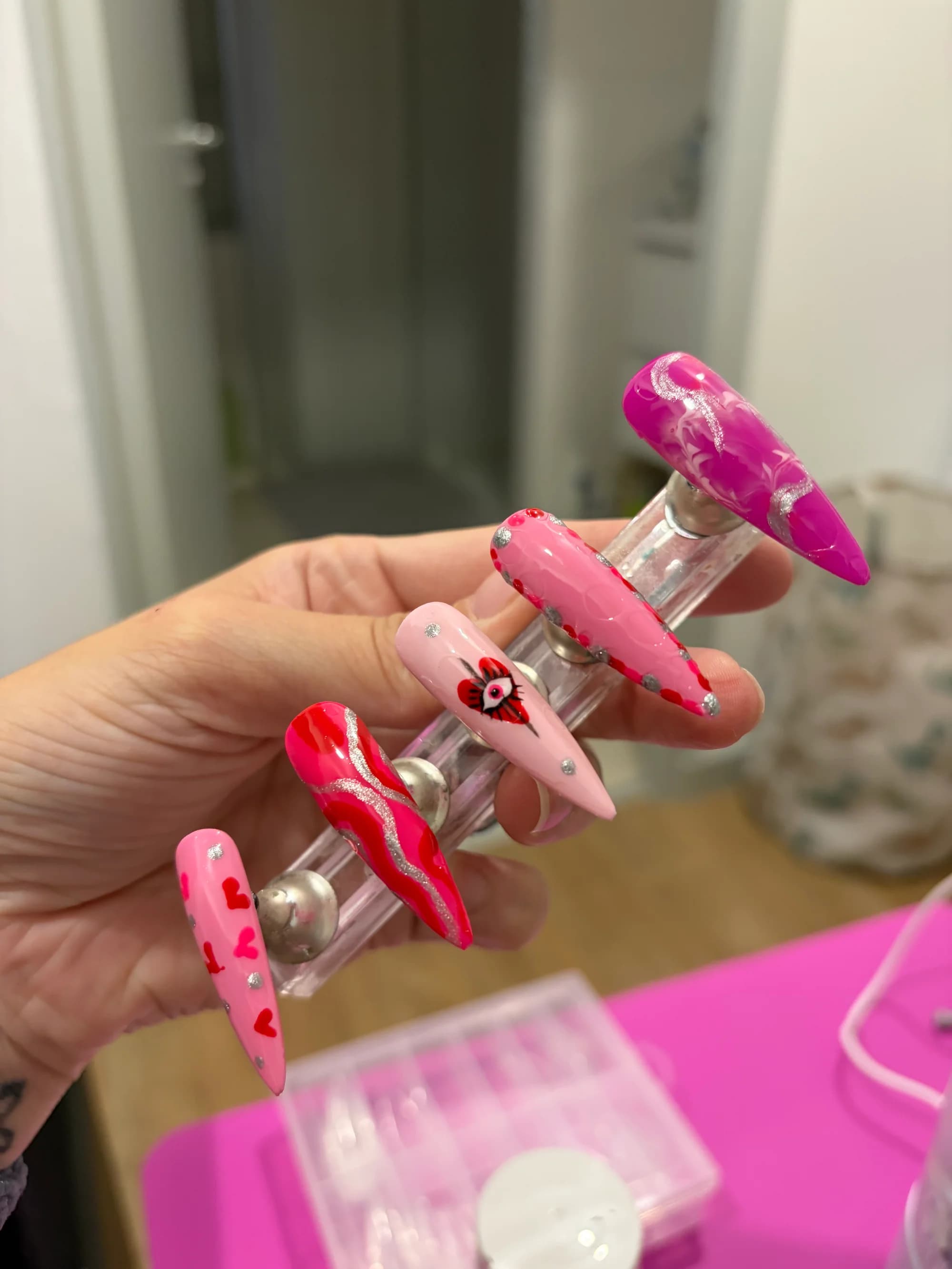 💗 Cœur Éclatant – Press-on Nails 💗 — photo 3