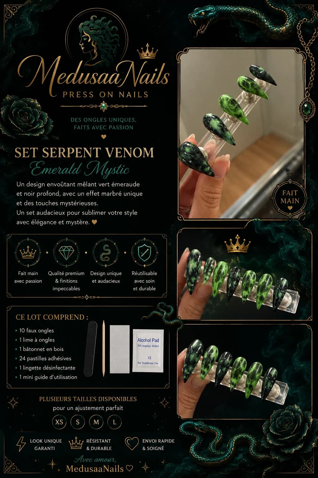 Set Serpent Venom • Emerald Mystic🐍